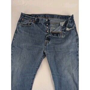 Men's 40x32 Levis 501XX Jeans Button Fly Blue Denim Cotton Straight